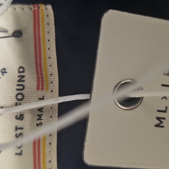 MARINE layer ML x LF Long Sleeve Arm Stripe Tee in Black Iris - Picture 7 of 7